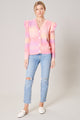 Cotton Candy Skies Ruffle Cable Knit Cardigan