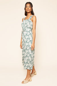 Highway to Paradise Tropical Print Belted Jumpsuit