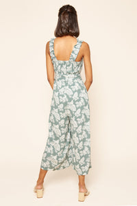 Highway to Paradise Tropical Print Belted Jumpsuit