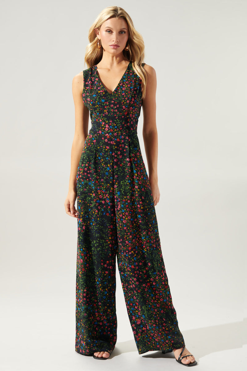 Garden State of Mind Larah Wide Leg Jumpsuit – Sugarlips