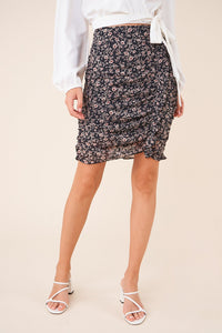 Sweet Symphony Floral High Low Skirt