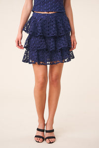 Sweet Summer Crochet Lace Mini Skirt