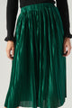 All That Glimmers Pleated Midi Skirt