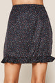 Reece Star Print Ruffle Mini Skirt