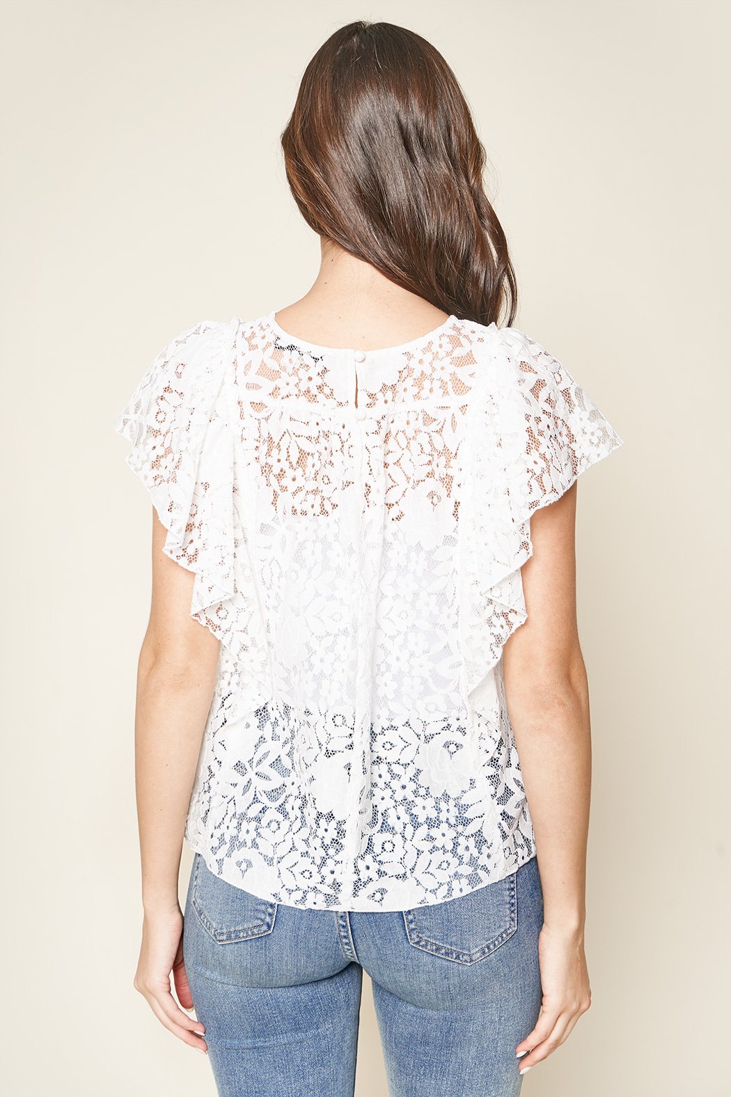 CALIDA Richesse Lace Shirt short sleeve white