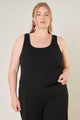 Provence Ribbed Knit Tank Top Curve