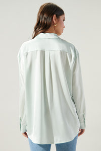 Dream State Satin Button Front Shirt