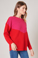 Darla Chevron Color Block Sweater