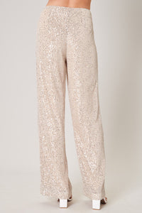 Friday Nights High Waisted Sequin Pants