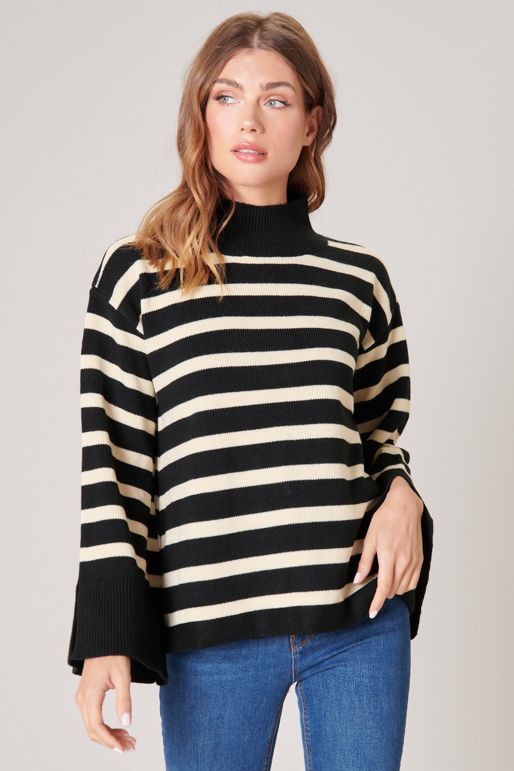 Wide hotsell neck turtleneck