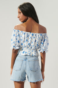 Fond of You Edith Off the Shoulder Ruffle Top