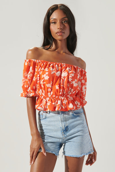 トップス eaphi MULTI WAY FRILL BUSTIER Stephanie Ruffle Crepe Bustier Top