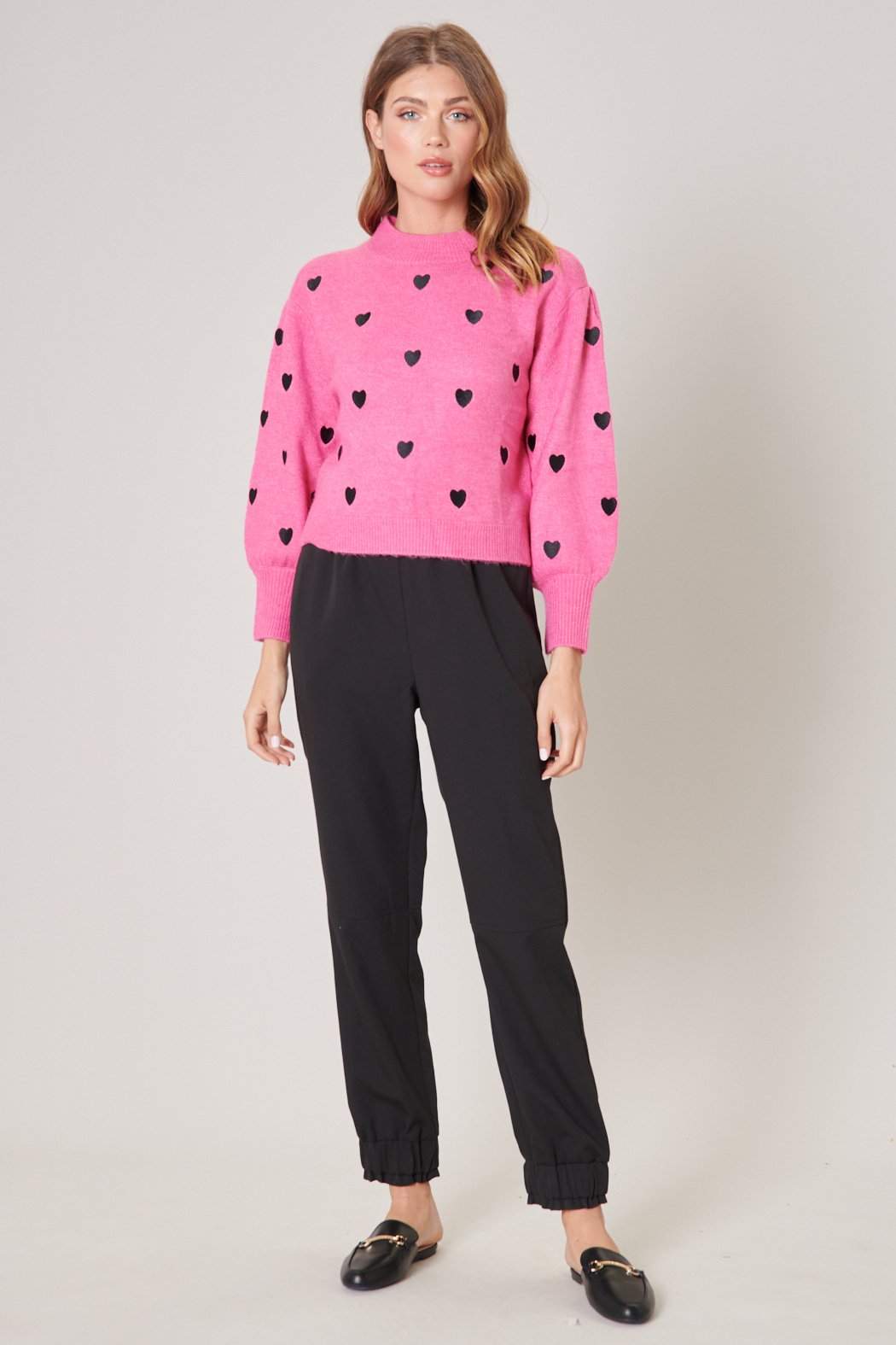 Cross My Heart Embroidered Sweater – Sugarlips - Main Image