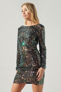 Night Fever Long Sleeve Sequin Top