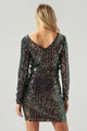 Night Fever Long Sleeve Sequin Top
