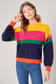 Brianne Color Block Oversized Sweater