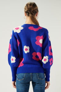 Gilly Floral Leg of Mutton Sweater