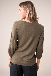 In The Mix Long Sleeve Knit Top