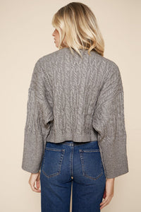 Aspen Cable Knit Cropped Sweater