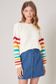 Of the Same Stripe Rainbow Sweater