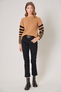 Allspice Stripe Sleeve Sweater